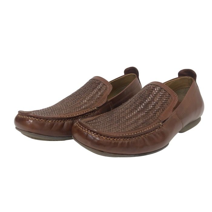 クラークス　編み込みデザイン Clarks クラークス 編み込み メッシュ ローファー スリッポン レザー