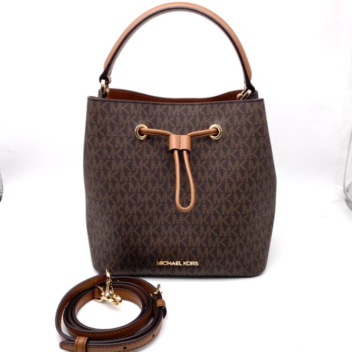 MICHAEL KORS マイケル コース ロゴ 巾着 2way レザー ハンド ショルダー バッグ eH0779A