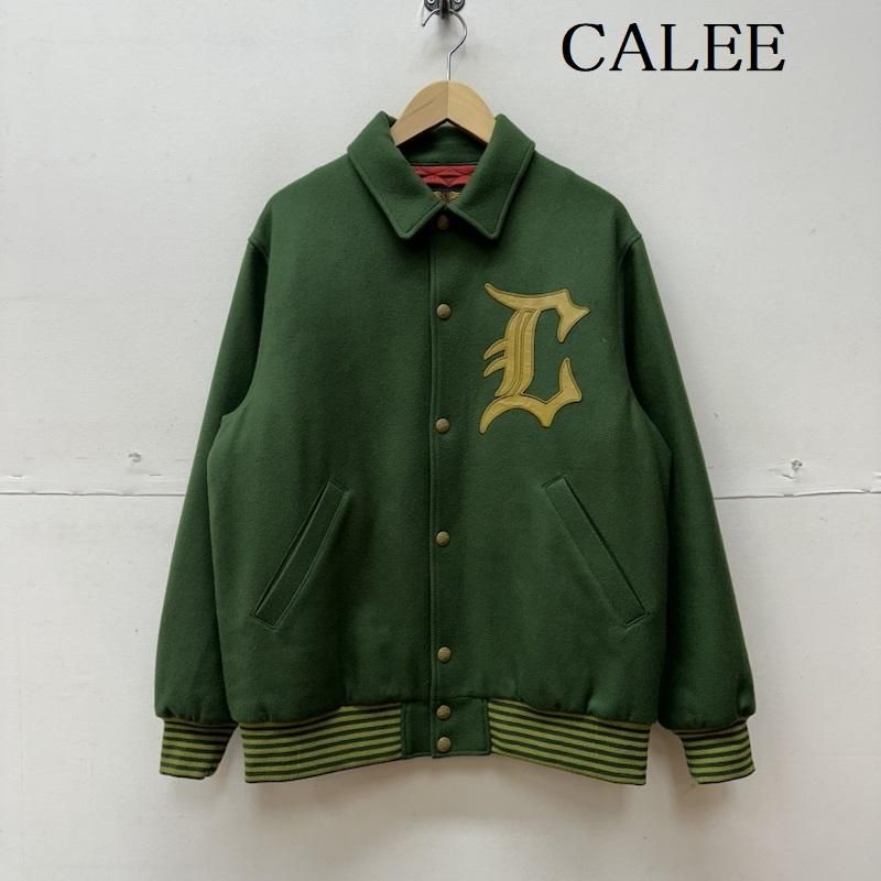 calee ネイビー メルトンウールコーチジャケット CALEE キャリー