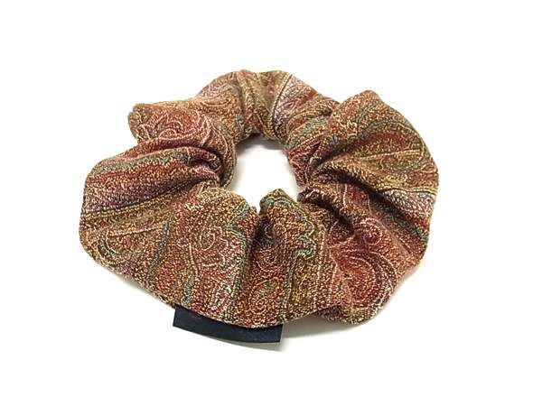 □美品□ ETRO エトロ キャンバス ペイズリー柄 シュシュ ヘアゴム