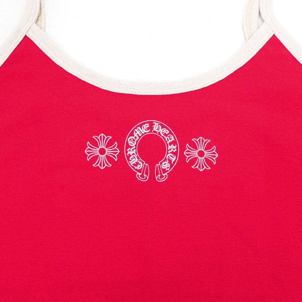 新品未使用　確実正規品　CHROME HEARTS キャミソール レッド　S 新作新品未使用》クロムハーツ キャミソール レッド サイズS