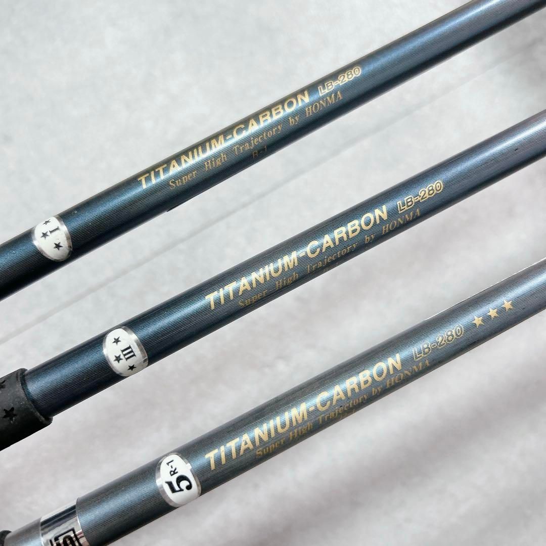 X708 本間ゴルフ ヒロホンマ LB280 パーシモンウッド 3本セット