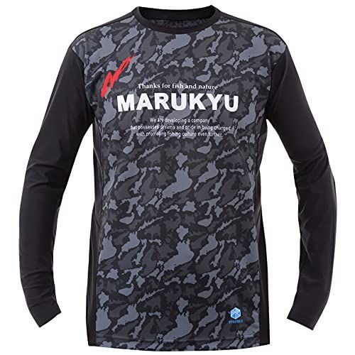 ブラックカモフラージュ_3L マルキュー 氷瀑ロングTシャツMQ-01 ブラックカモ 3L
