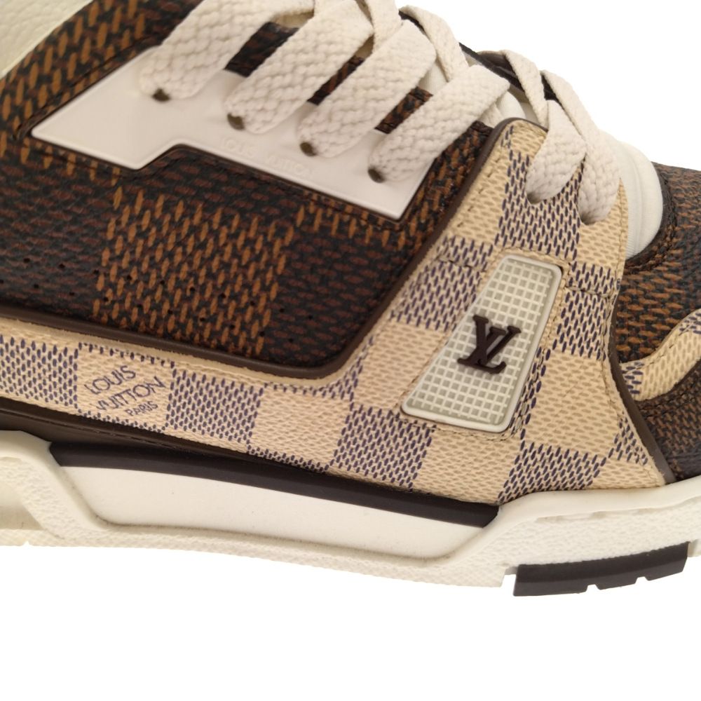 LOUIS VUITTON (ルイヴィトン) LV Trainer Sneaker LVトレーナーダミエ総柄ローカットスニーカー 1AAST7 ブラウン  - メルカリ