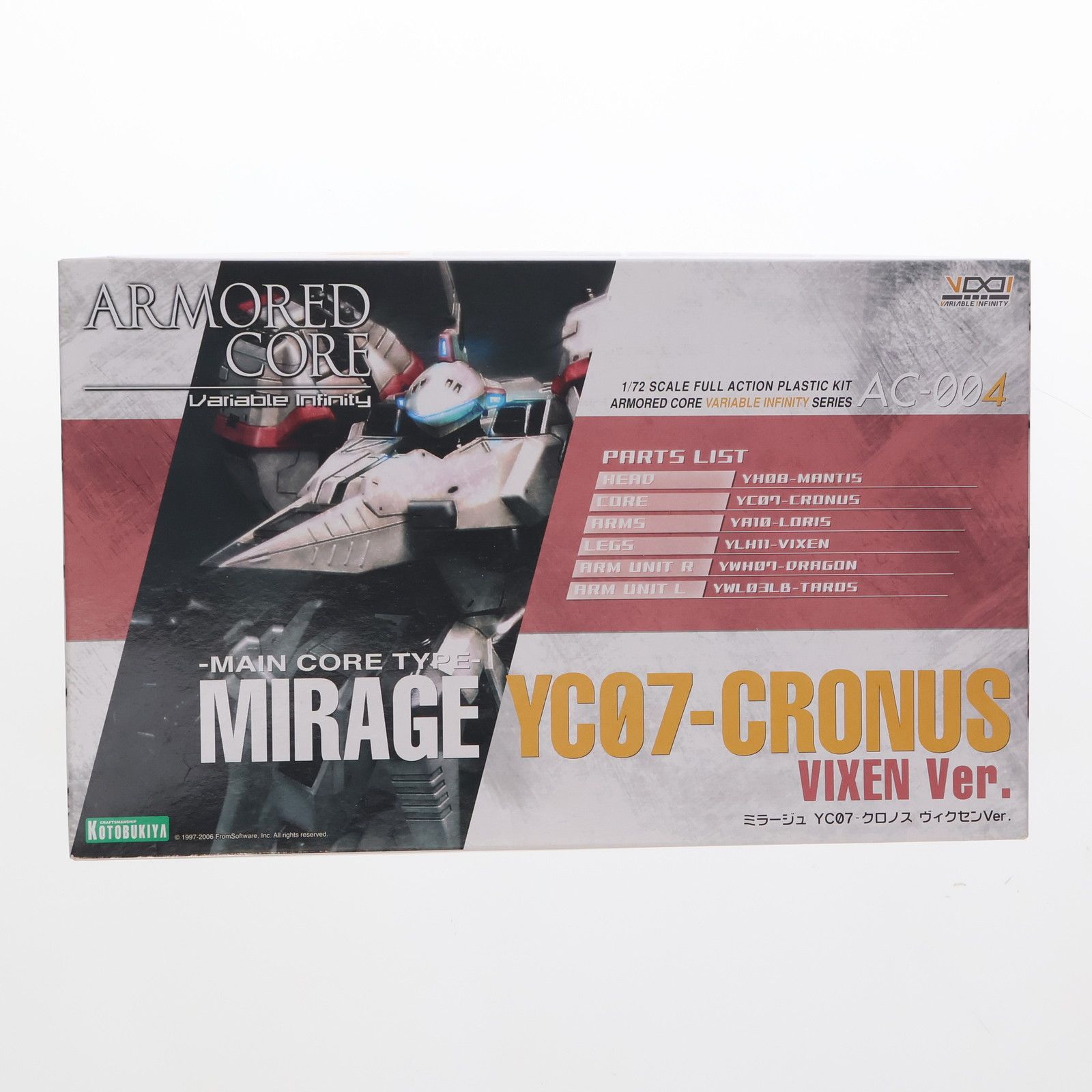 V.I.シリーズ AC-004 1/72 ミラージュ YC07-クロノス ヴィクセンVer