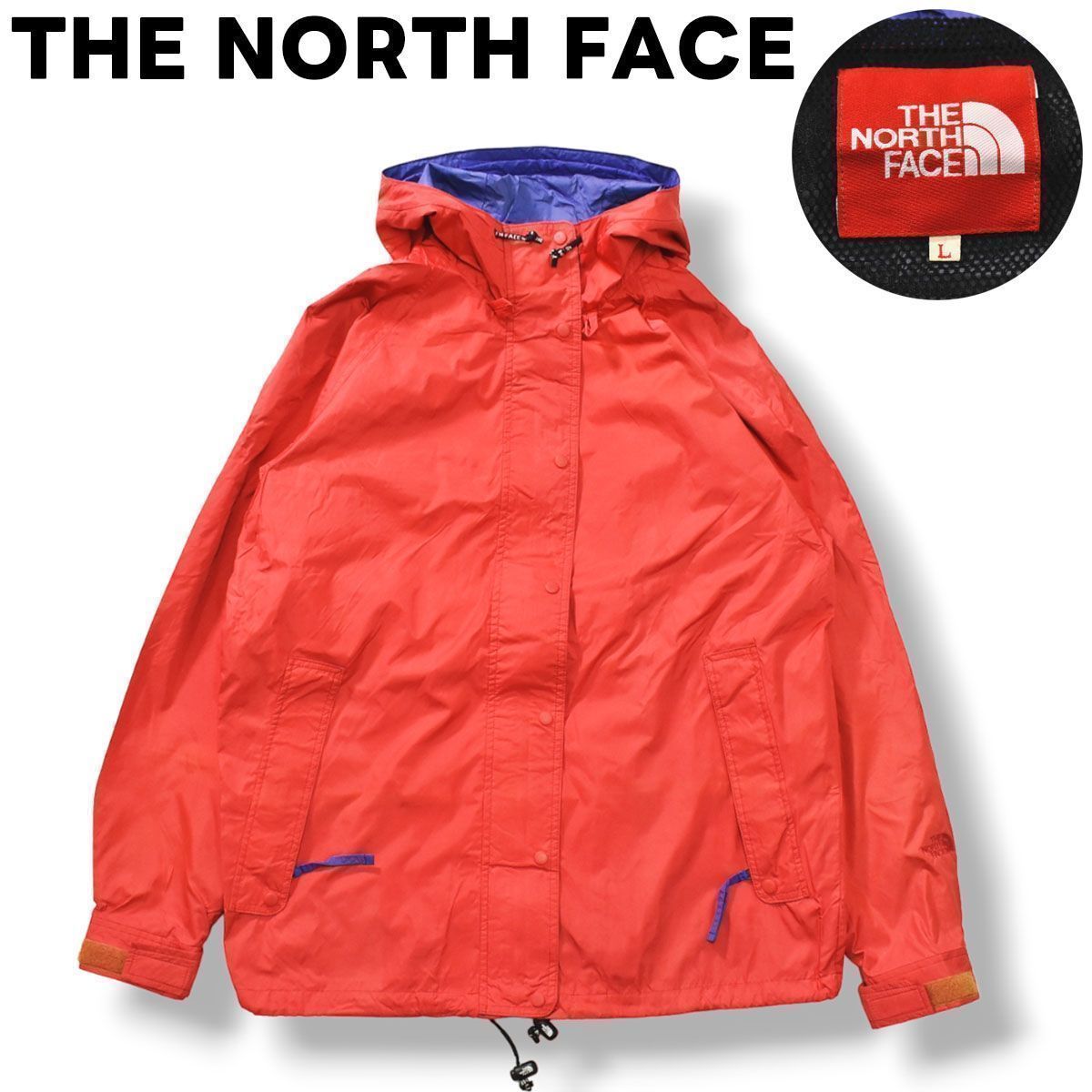 ノースフェイス ヴィンテージ 90's dermizax マウンテンパーカー 赤 極希少❗️日本製 90s THE NORTH FACE マウンテンパーカー