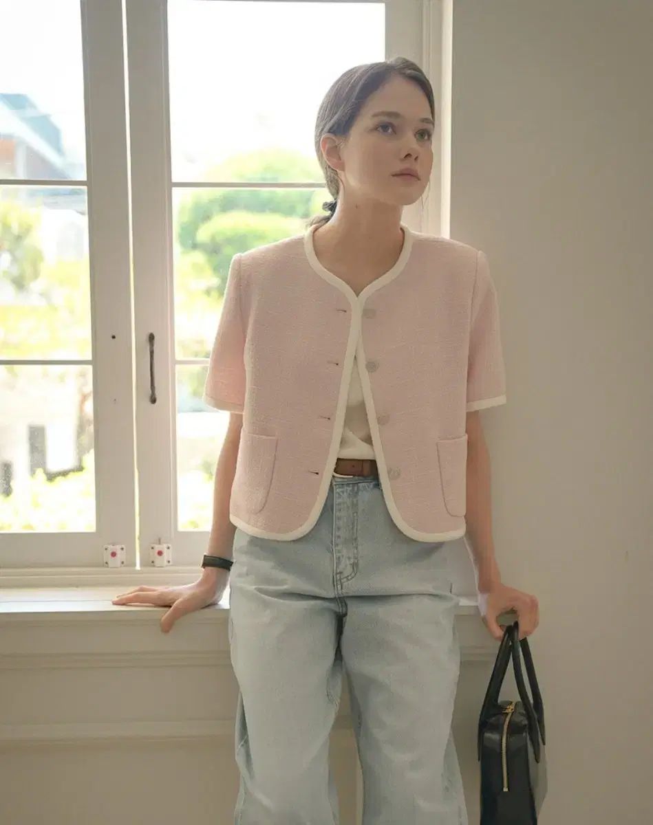 ジャケット TILL I DIE Haper line tweed jacket_Pink TILL I DIE(ティルアイダイ) Haper line tweed jacket_Pink