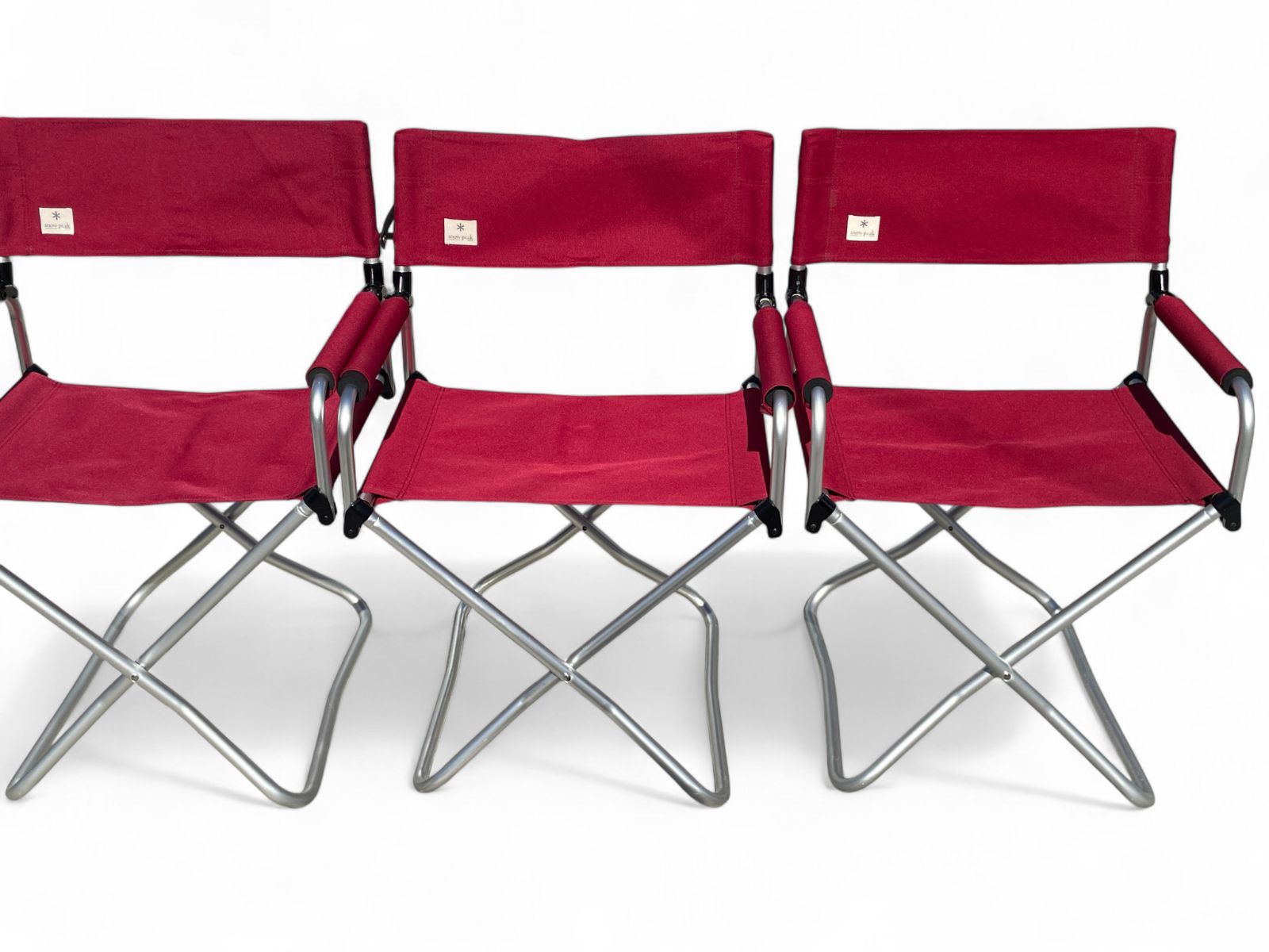 スノーピーク アウトドアチェア FDチェアワイド LV-077RD 3脚 10c113