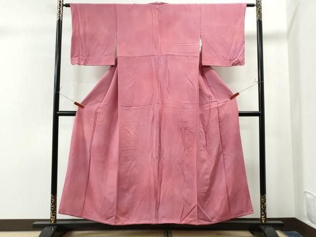 平和屋着物▽染色作家 斉藤三才 小紋 霞文 暈し染め 正絹 逸品