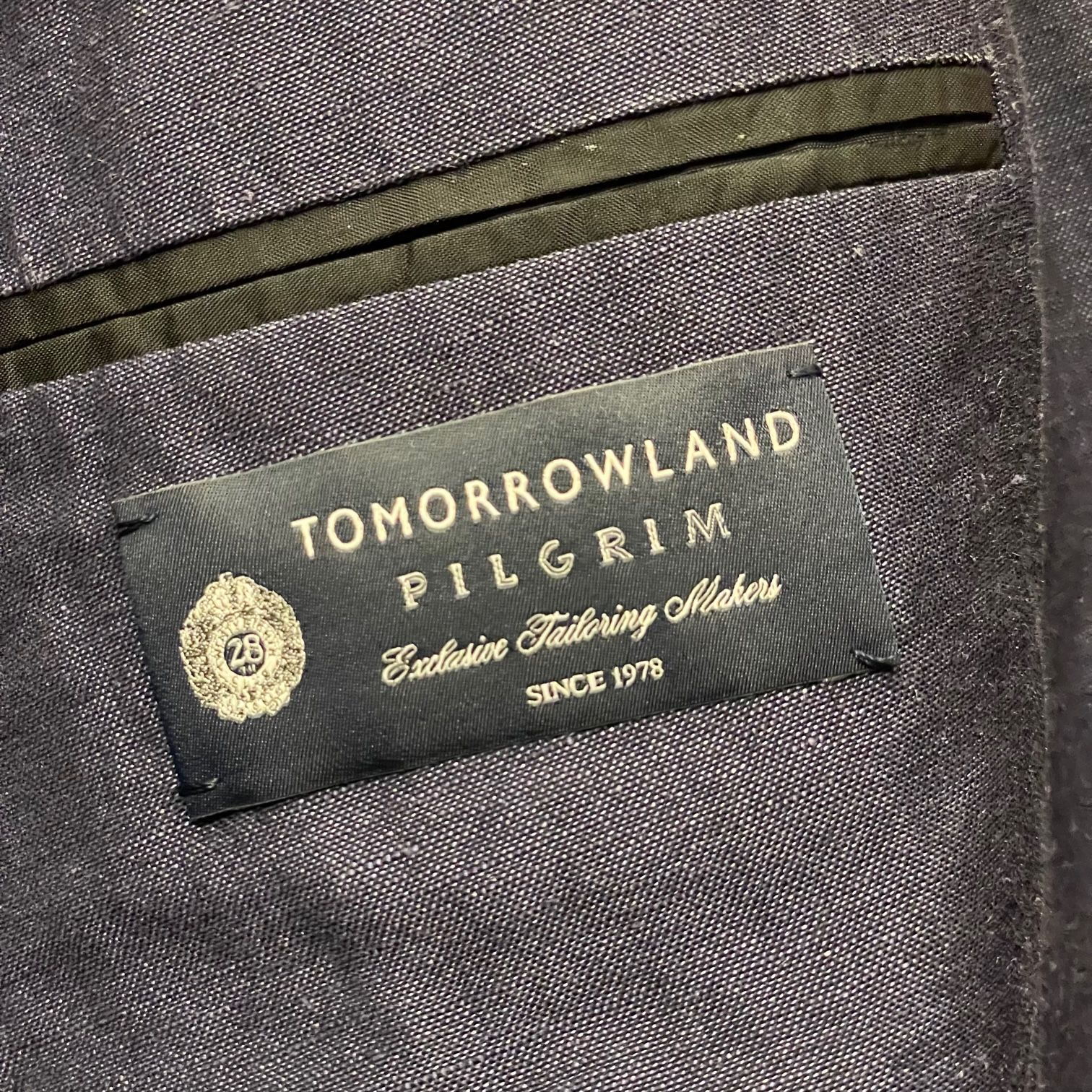 MADE IN ITALY製 ANGELICO生地使用 TOMORROWLAND PILGRIM リネンウール 