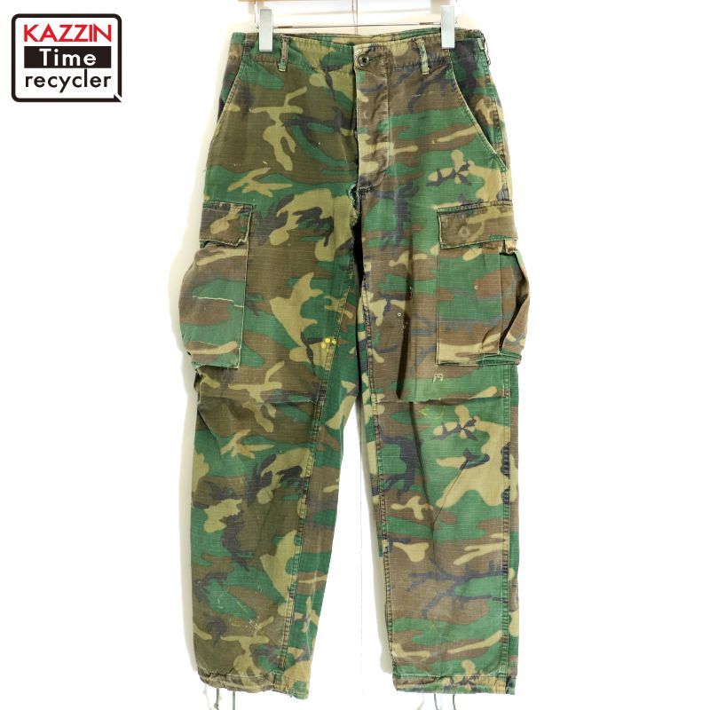 70s USA製 vintage U.S.ARMY グリーンリーフカモ ジャングル