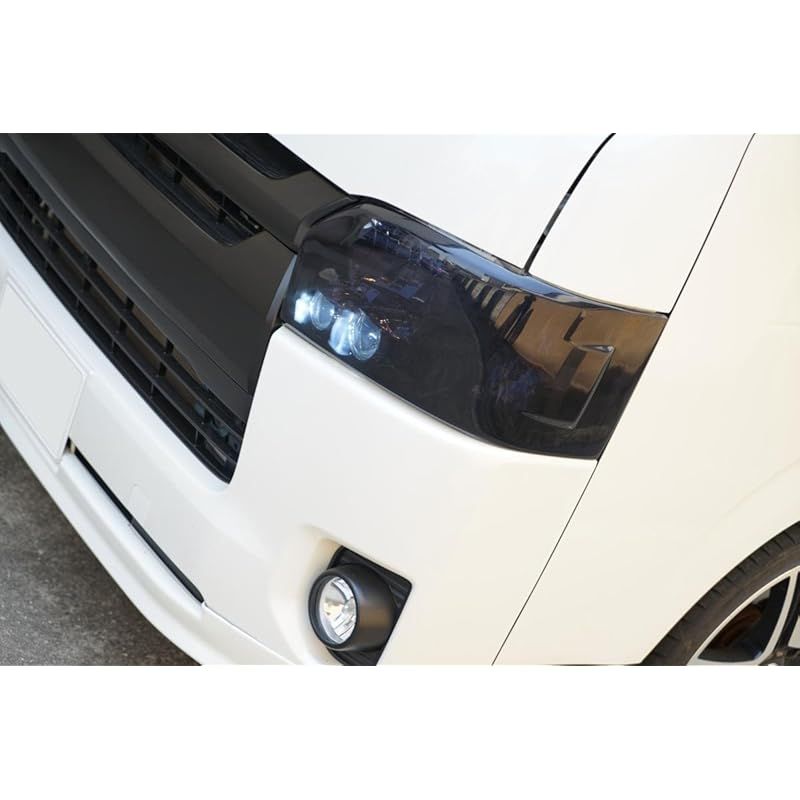 在庫セール TRISTAR S ハイエース レジアスエース 200系 4型~7型 スモーク ヘッドライトカバー 左右セット