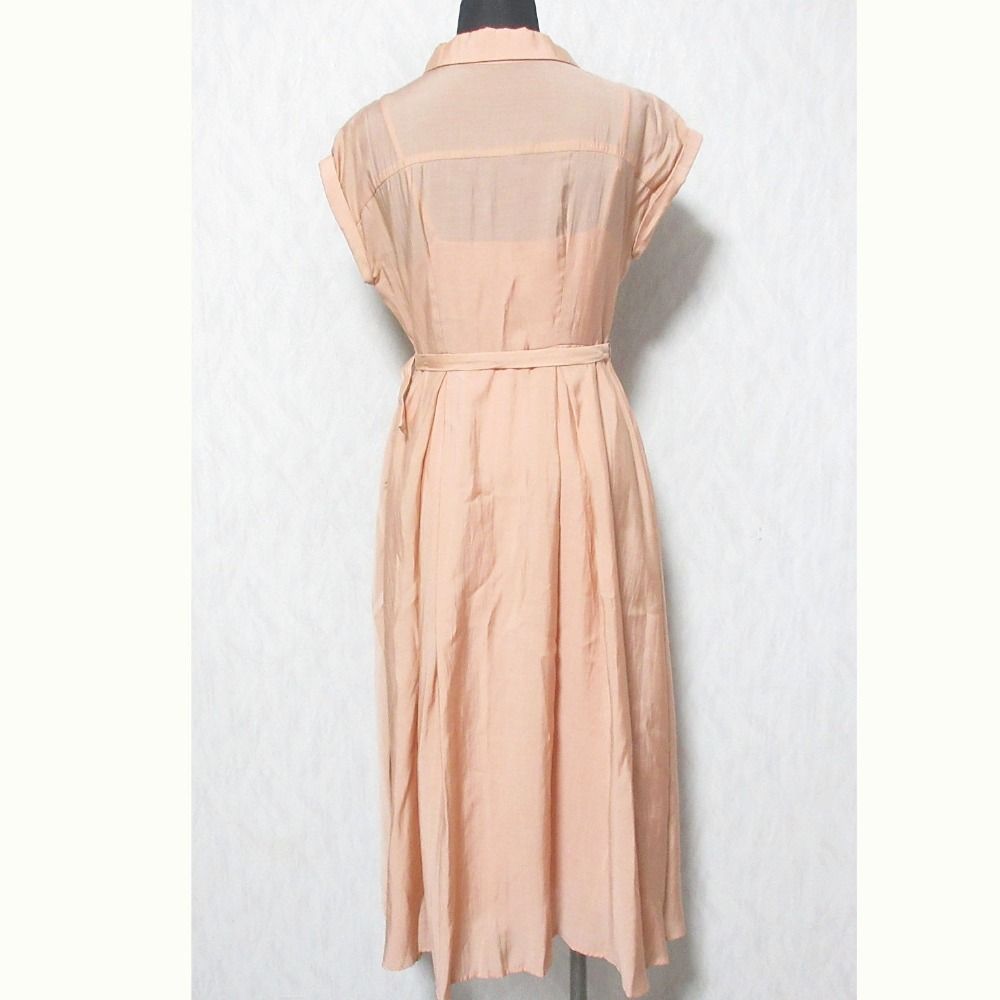 Noela」 半袖ワンピース S オレンジ レディース