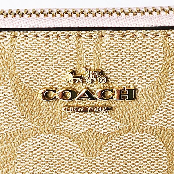 COACH コーチ 長財布 シグネチャー ロング ジップ C4452 ライトカーキ