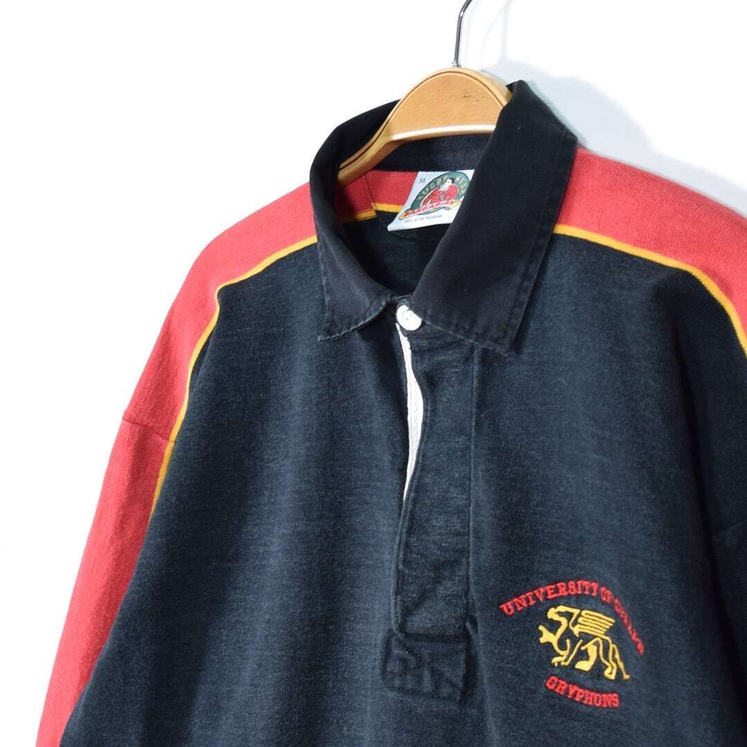 古着通販 XL☆古着 バーバリアン 長袖 ラガー シャツ メンズ 90