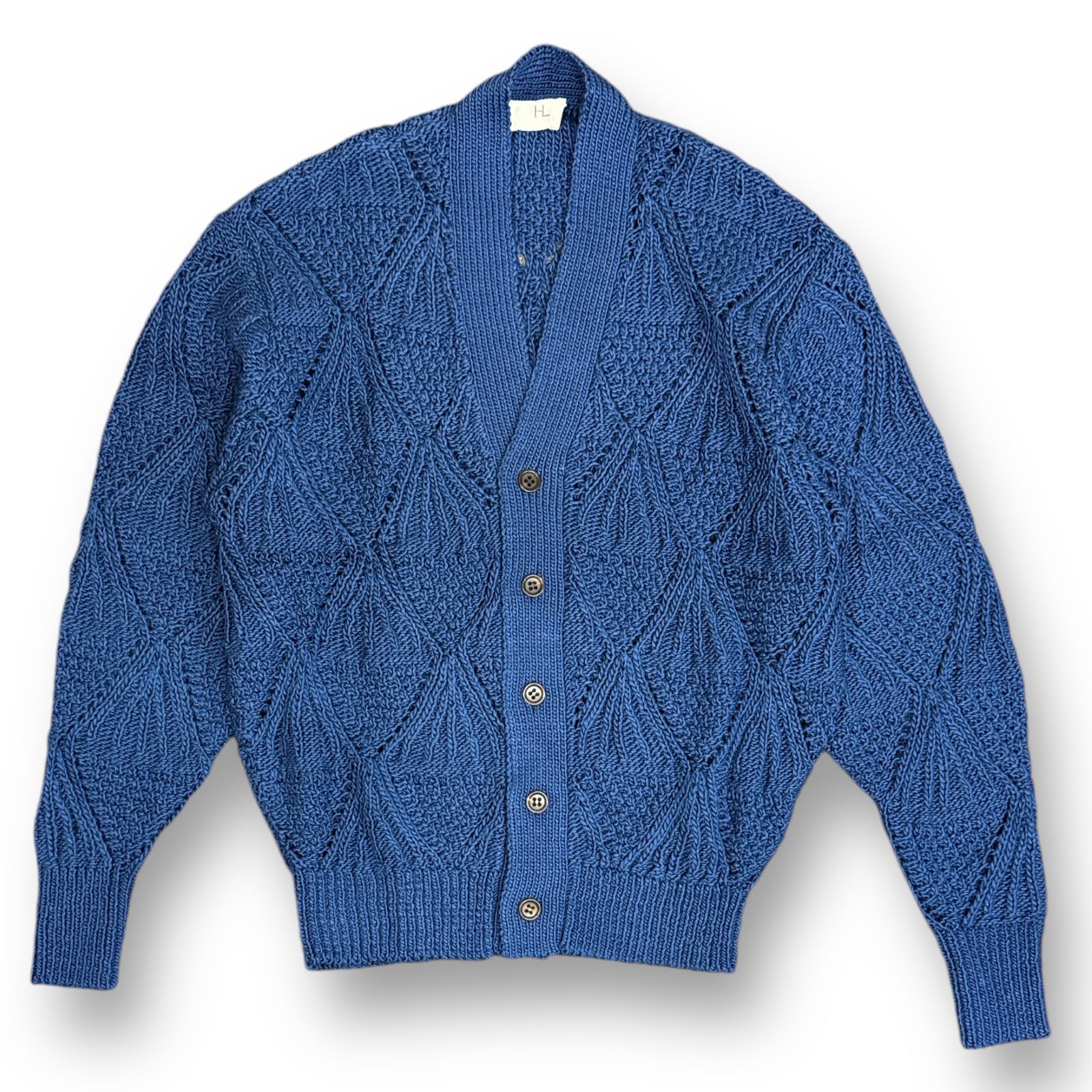 定価60500円 新品 HERILL 23SS Cottoncode Pattern Cardigan コットンコード パターン ニット カーディガン  ヘリル 23-080-HL-8020-1 ブルー - メルカリ