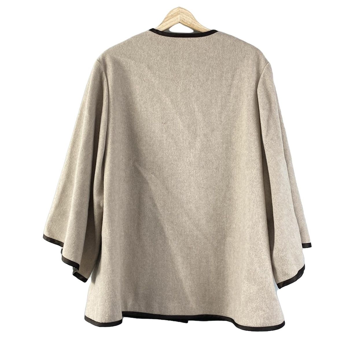 Rene ルネ コート サイズ36 S レディース - ベージュ×ダークブラウン 七分袖 春 秋