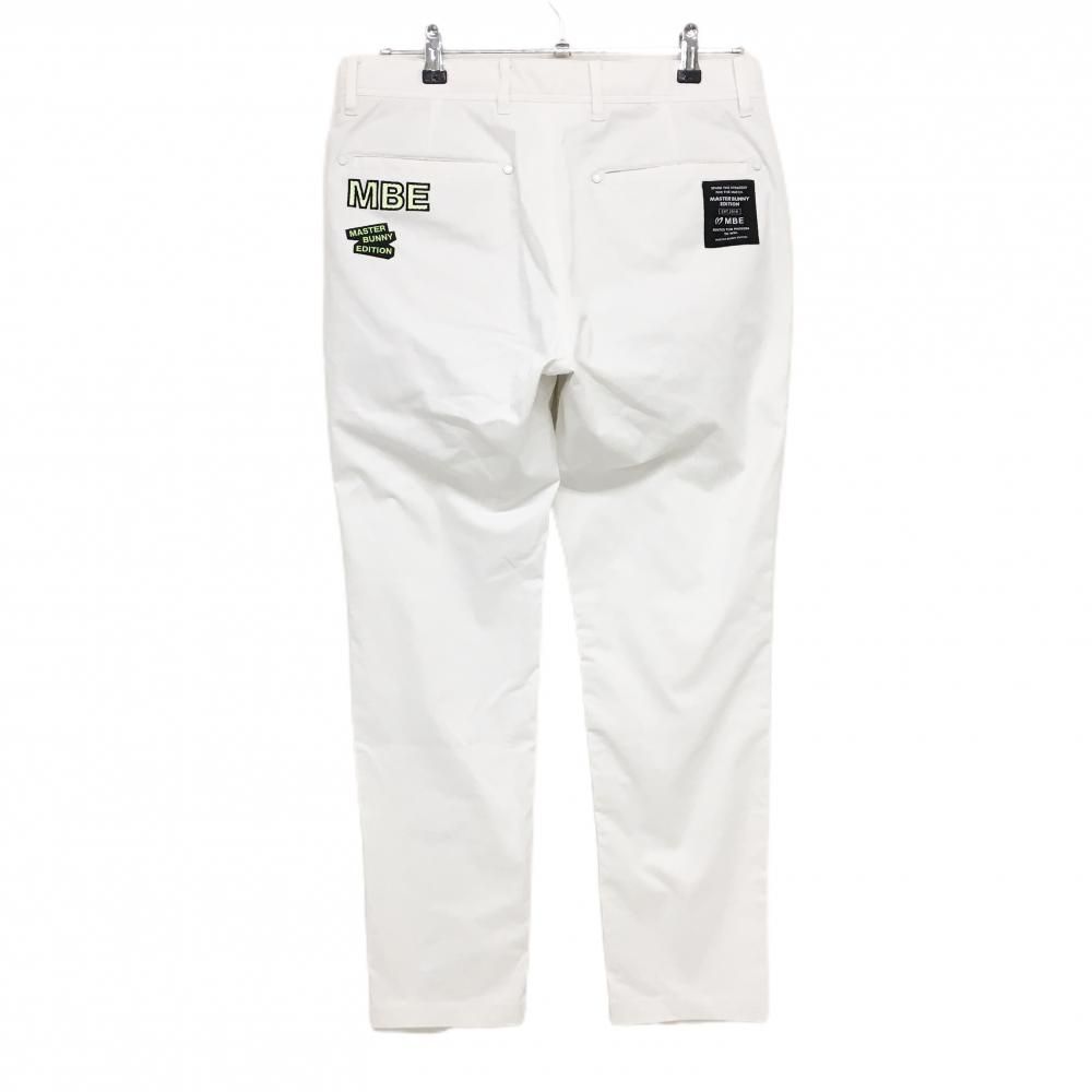 マスターバニーエディション　パンツ　チノパン　白　ホワイト　4 美品】マスターバニー パンツ 白 ストレッチ メンズ 4(M) ゴルフ