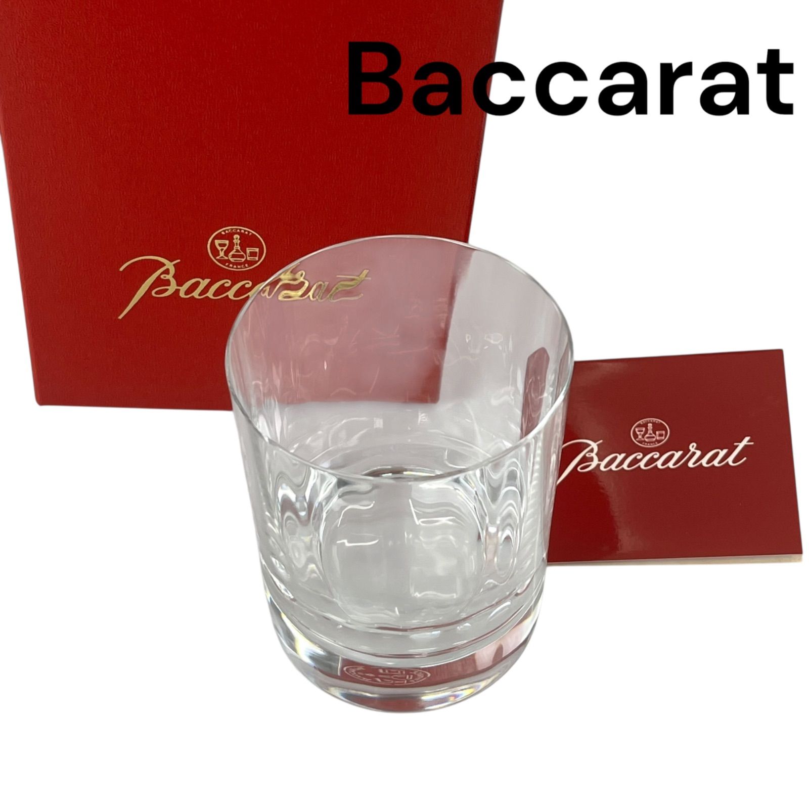 ほぼ未使用 バカラ Baccarat クリスタル ロック グラス 箱付き