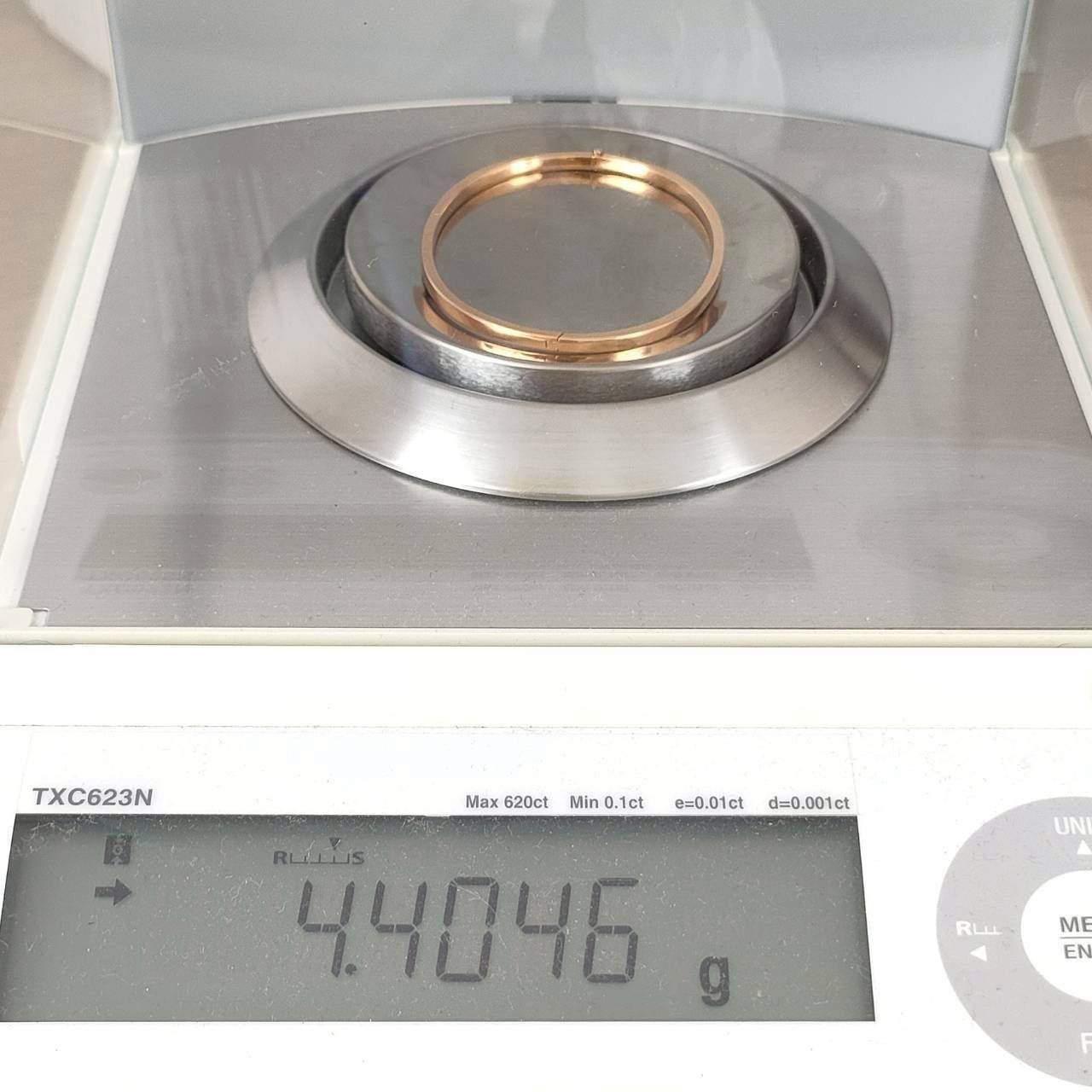 18金 K18 男女兼用 中空 バングル 4.4ｇD98 FORTGASGNV_COM_BR