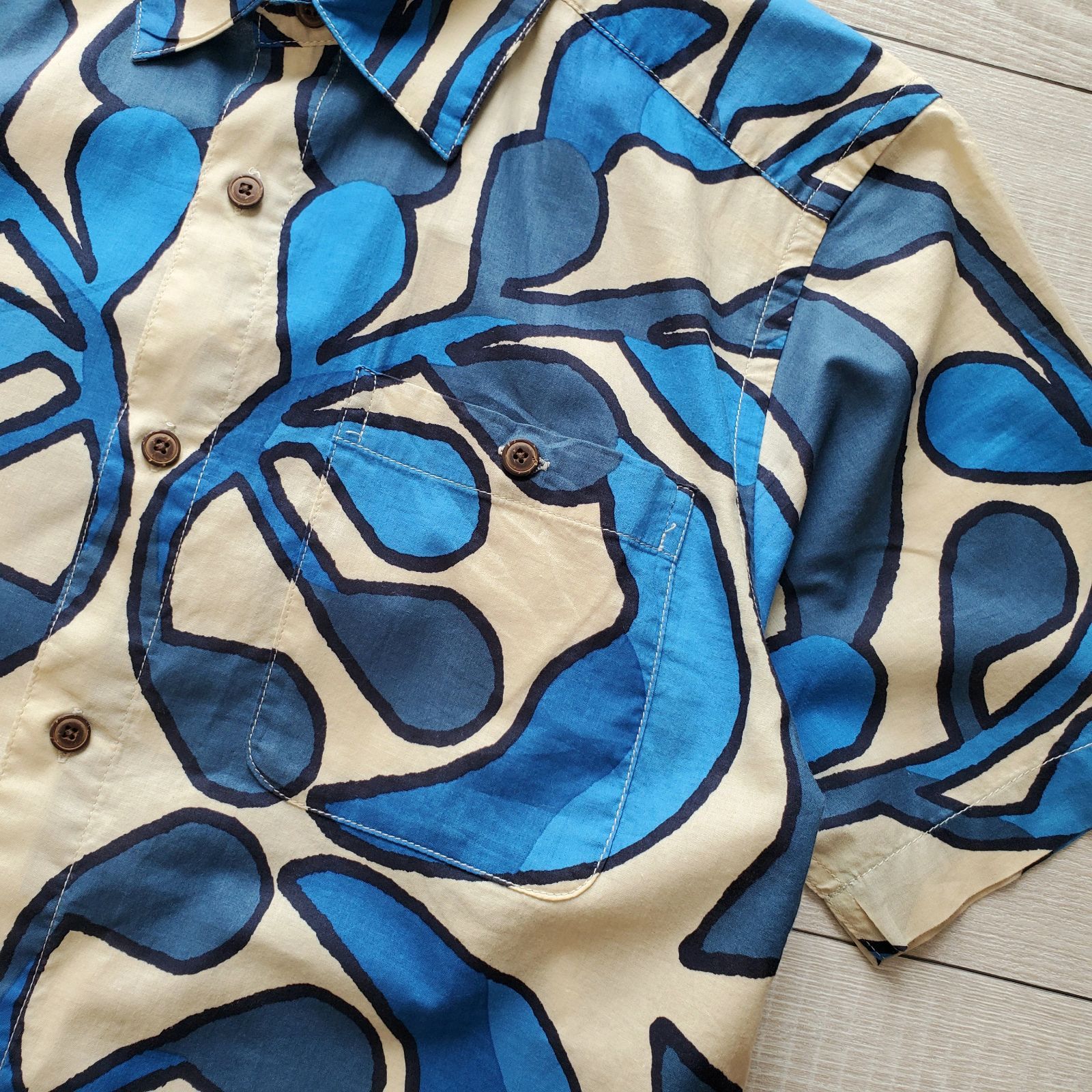 Patalohaパタロハ□美品 17年 MALIHINI マリヒニ 半袖シャツ XS Patalohaパタロハ□美品 17年 MALIHINI マリヒニ 半袖シャツ XS