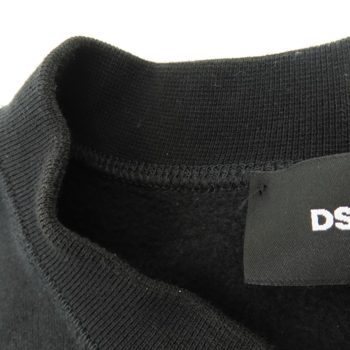 DSQUARED2 ディースクエアード BROS Black Red Print Cotton Oversized 