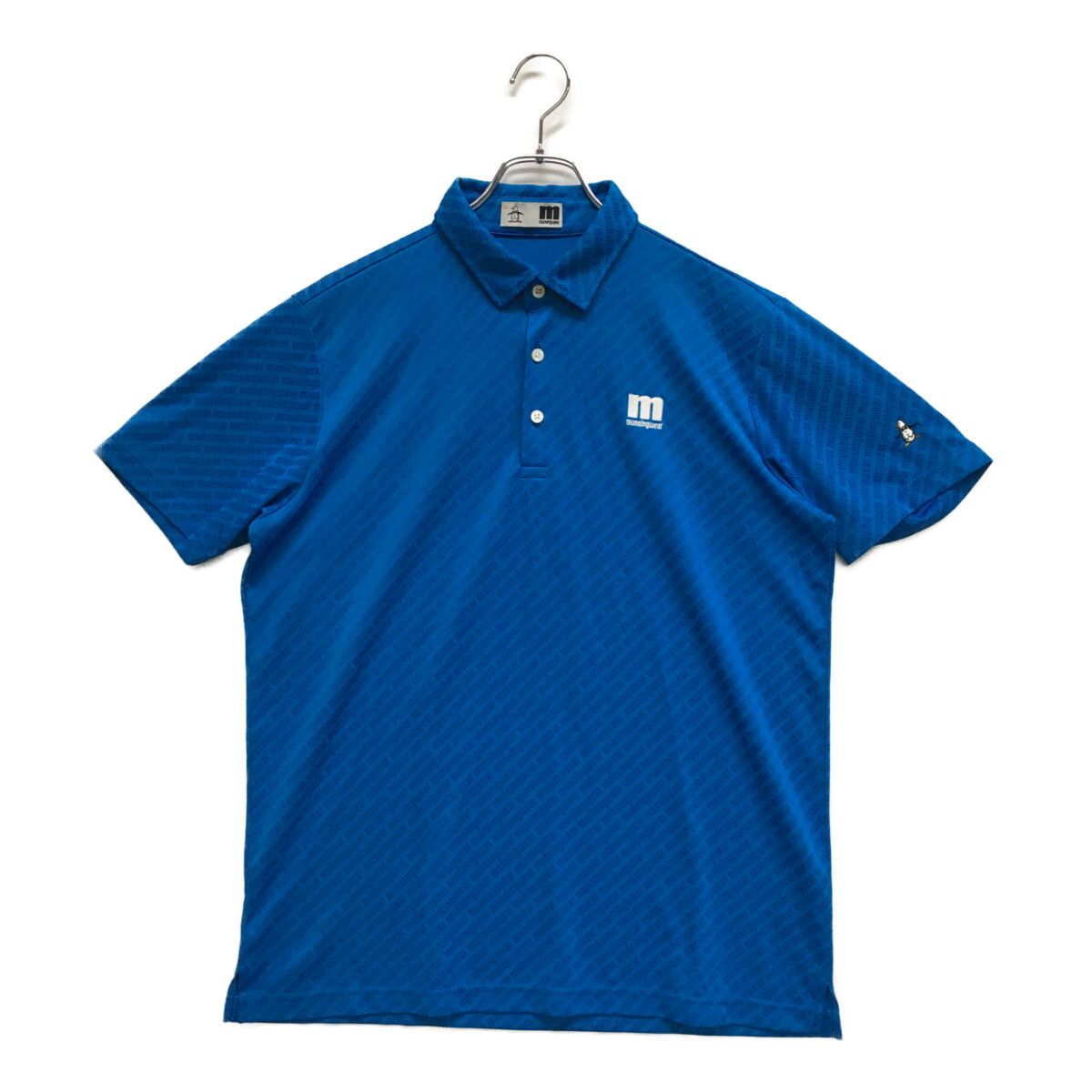  メンズ マンシングウェア Munsing wear 半袖ポロシャツ LL 青 ブルー