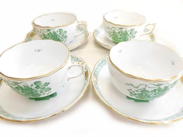 ヘレンド カップ&ソーサー ヘレンド セーブル風 小薔薇 金彩 カップ