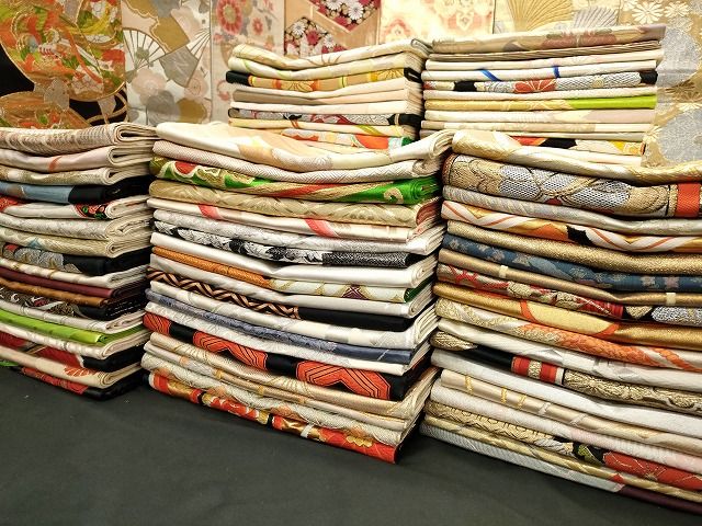 平和屋本店□袋帯 西陣 まとめて100点 鳳凰 向かい鶴 人物 馬 蝶 花柄