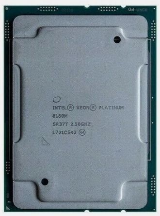 Intel Xeon Platinum 8180M SR37T 28C 2.5GHz 3.2|3.8GHz 38.5MB 205W LGA3647 DDR4-2666