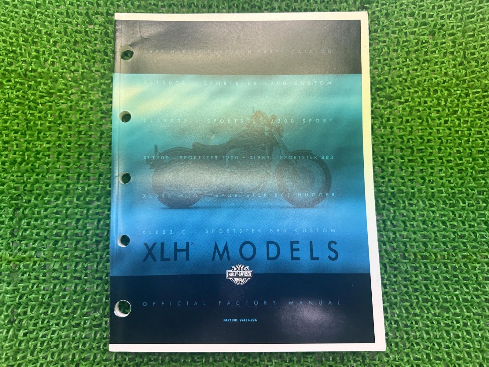 XLH パーツリスト 英語版 ハーレー 正規 バイク 整備書 スポーツスター 1999年XLHモデル パーツカタログ 車検 パーツカタログ Iw