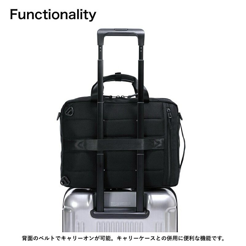 タグ付き エフクリオ 2WAY ビジネスバッグ ブラウン レザー 2室 大容量