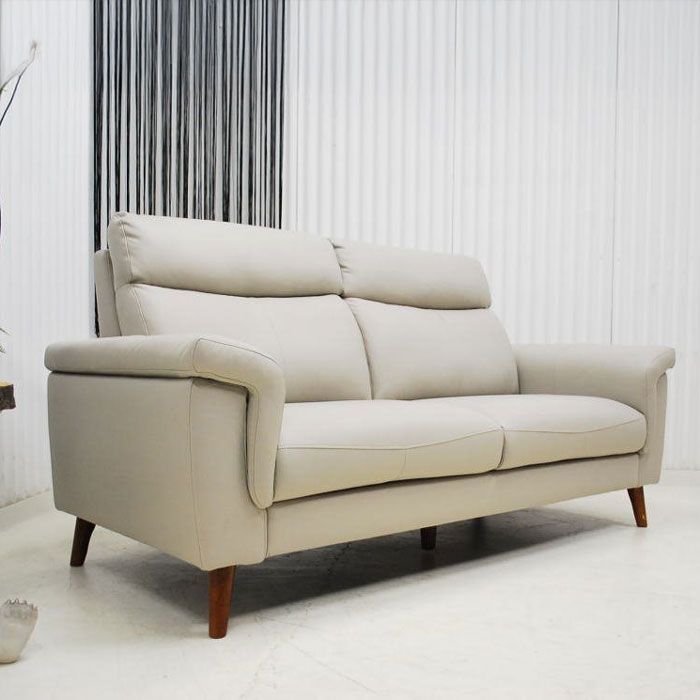 アウトレット 現品限り 一部 大 背もたれ脱着式３人掛け トリプルモダンソファー スタイリッシュモダンデザイン グレー系