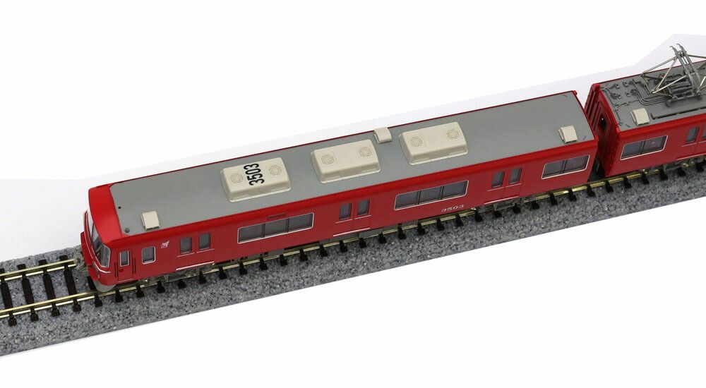 名鉄3500系（機器更新車 行先表示点灯）基本4両編成セット（動力付き） 【