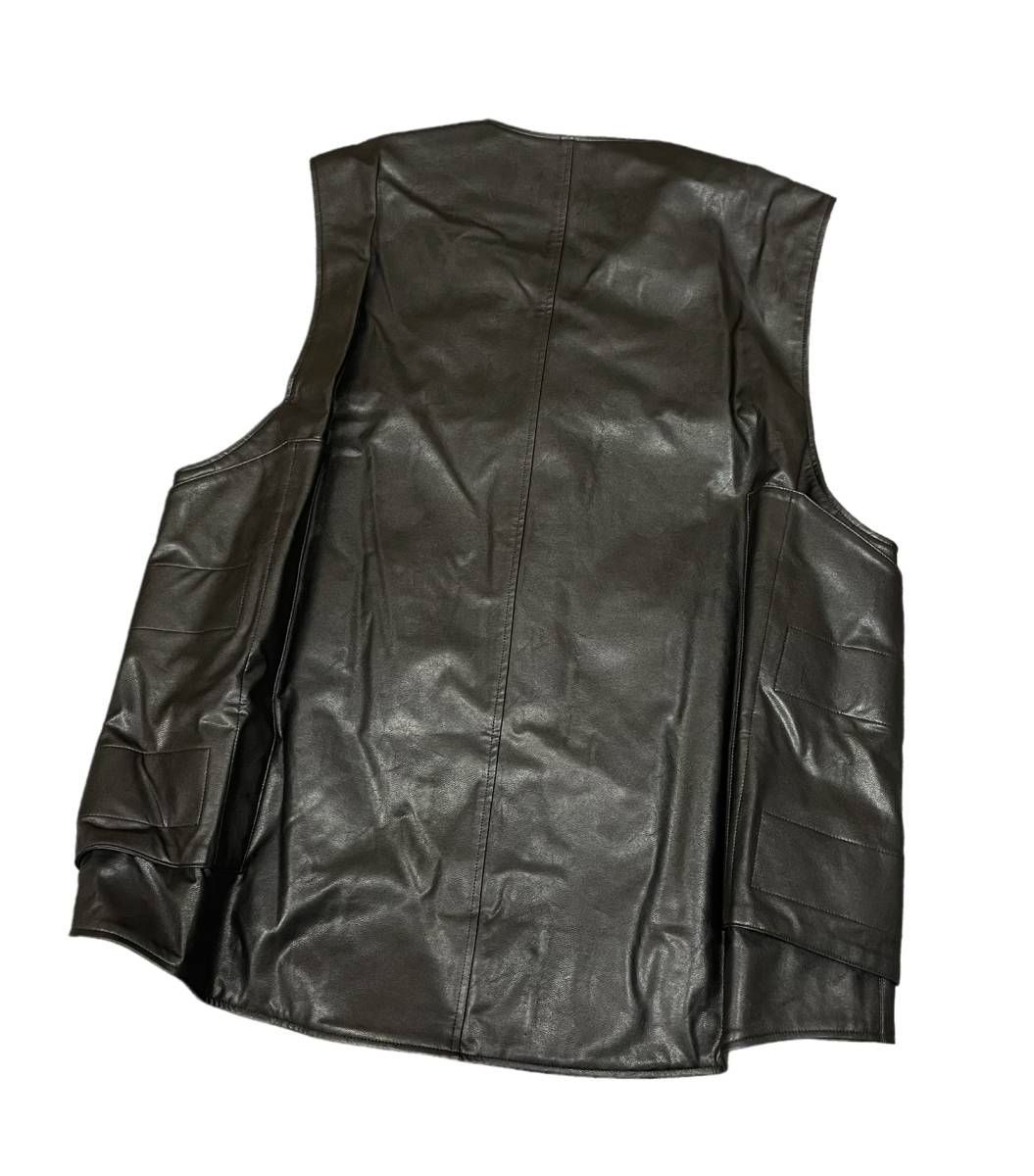 ベスト fake leather vest フェイクレザーベスト - 通販