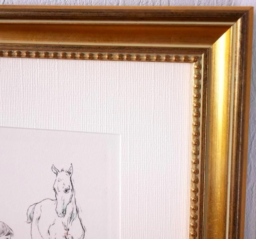 大阪通販加藤助八 画伯 の馬の油彩画です　題名は、駈ける　　「真作」（8号サイズ） 動物画