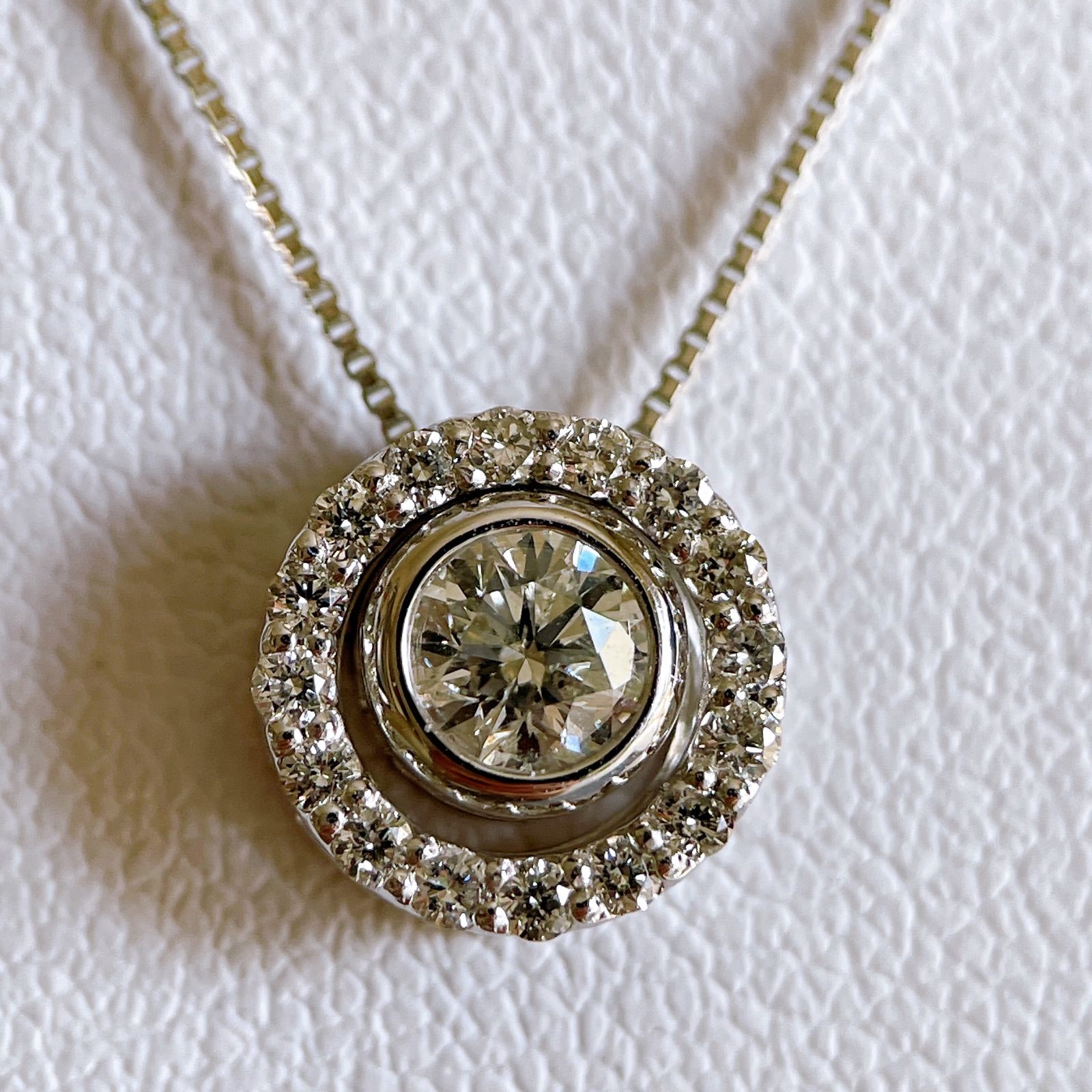 PT900/850 0.310/0.16ct 2way ダイヤモンドネックレス - carino carina