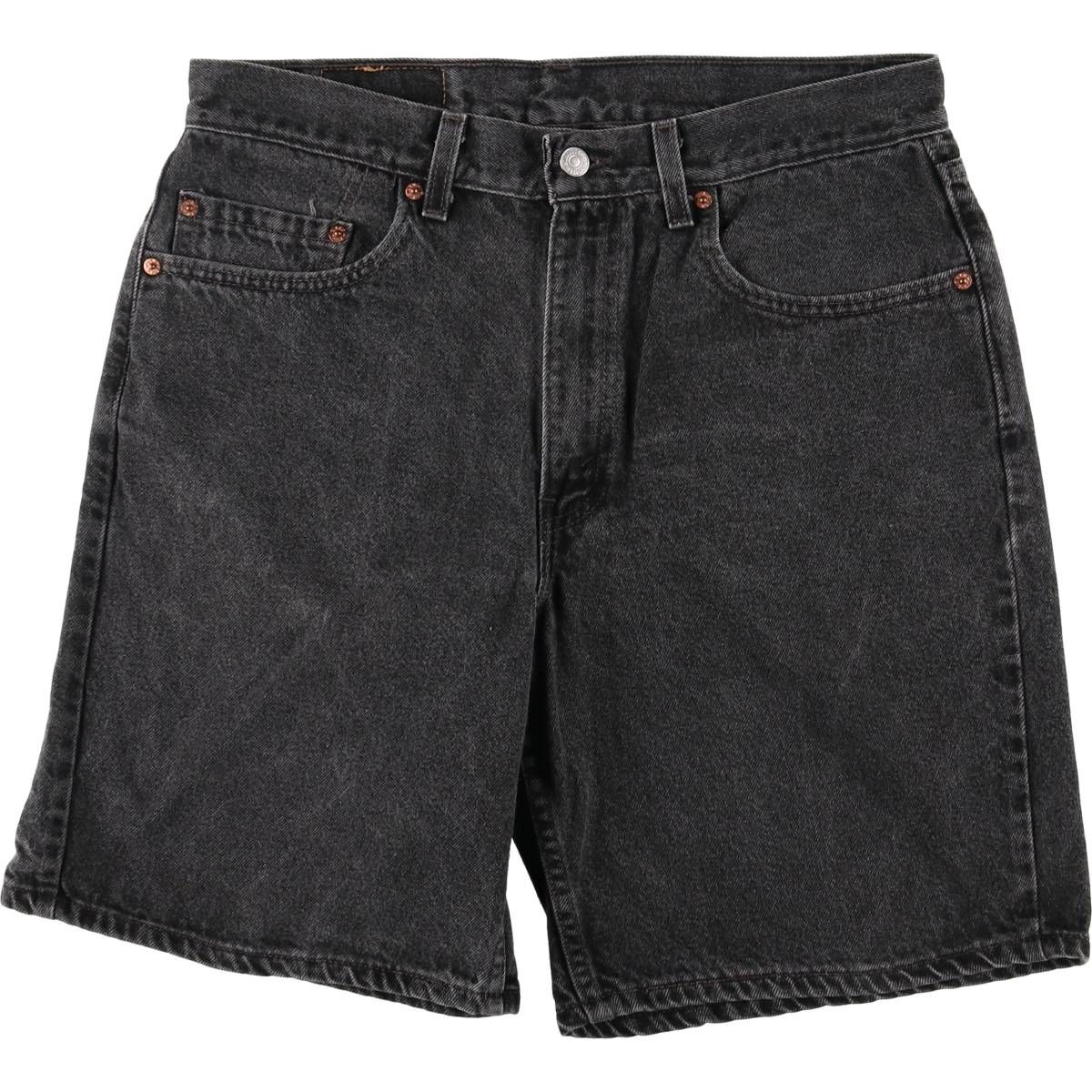 古着 リーバイス Levi s 550 RELAXED FIT ブラックデニムショーツ ショートパンツ メンズw34相当 ヴィンテージ|eaa417647
