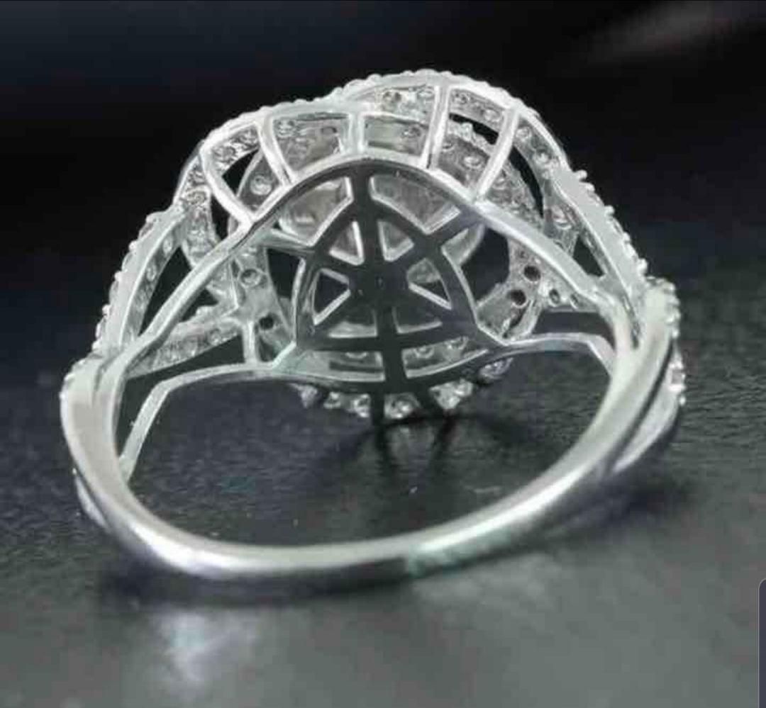 まるで 3ct ダイヤモンド K18 wg 幅広 リング 鑑別 まるで 3ct ダイヤモンド K18 wg 幅広 リング 鑑別 まるで 3ct