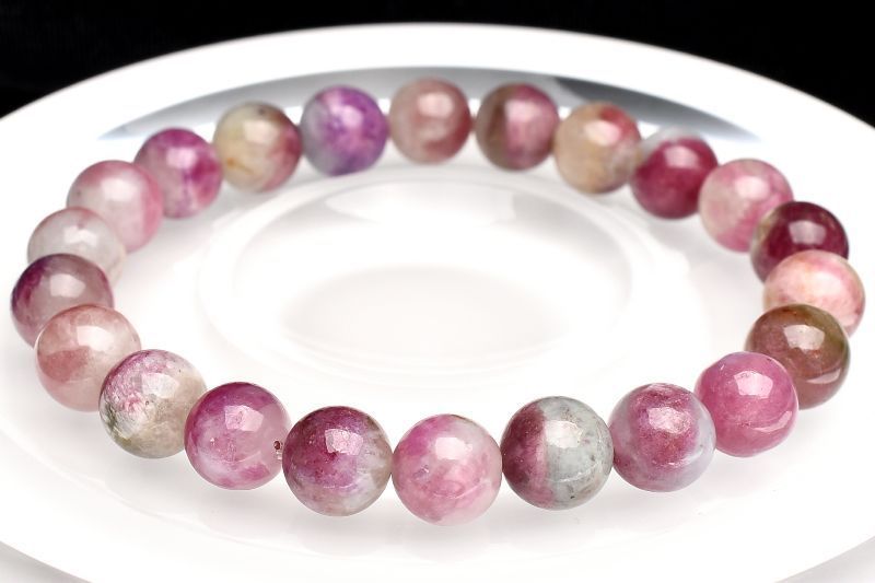 1点物】高発色◇バイカラー ピンクトルマリンシリカ 8.5mm