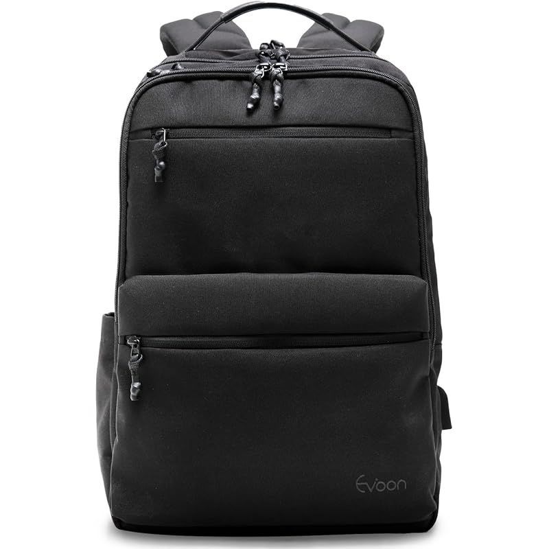 Evoon マルチビジネスリュックair ビジネスリュック メンズ レディース 900g 軽量 撥水加工 リュックサック バックパック 人気 15.6インチ ブラック 0