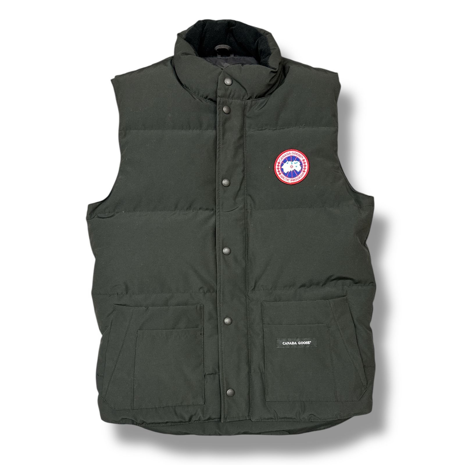 5880【未使用級】カナダグース‪☆ワッペン入りダウンベスト GARSON CANADA GOOSE カナダグース 新作GARSON VESTガーソンベストスタイル