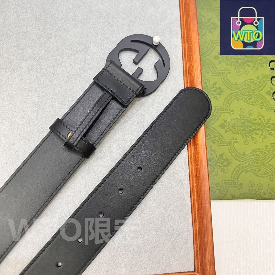 ae86さま専用GUCCI本革ベルト 今日特価】Gucci 2024 年式 3.8cm 幅 輸入生地 & 本革ベルト