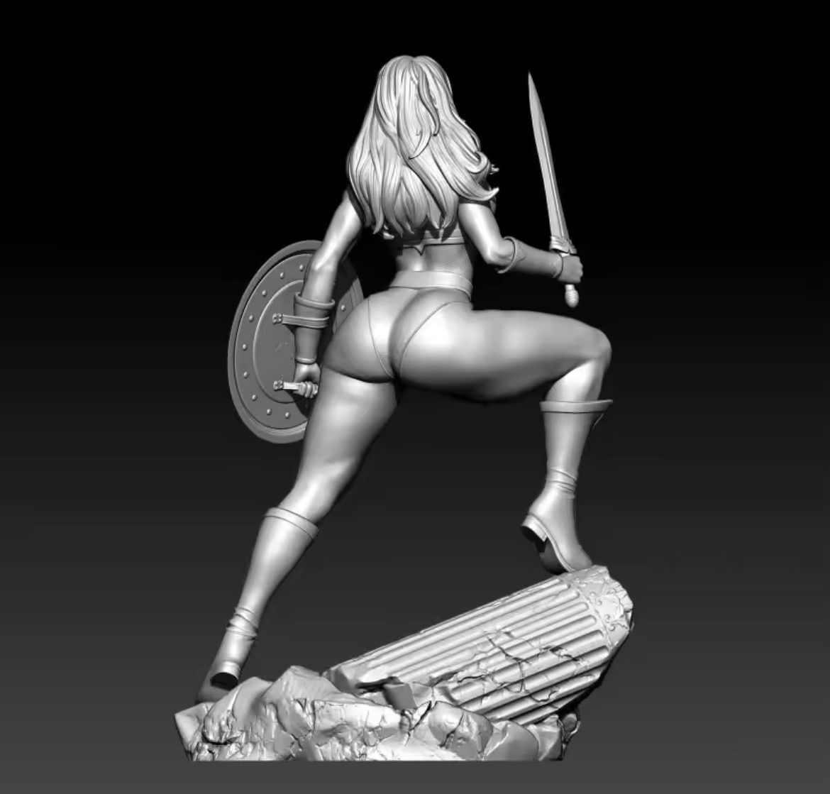 1/6 wonder woman ガレージキット 未塗装フィギュア GK 25cm
