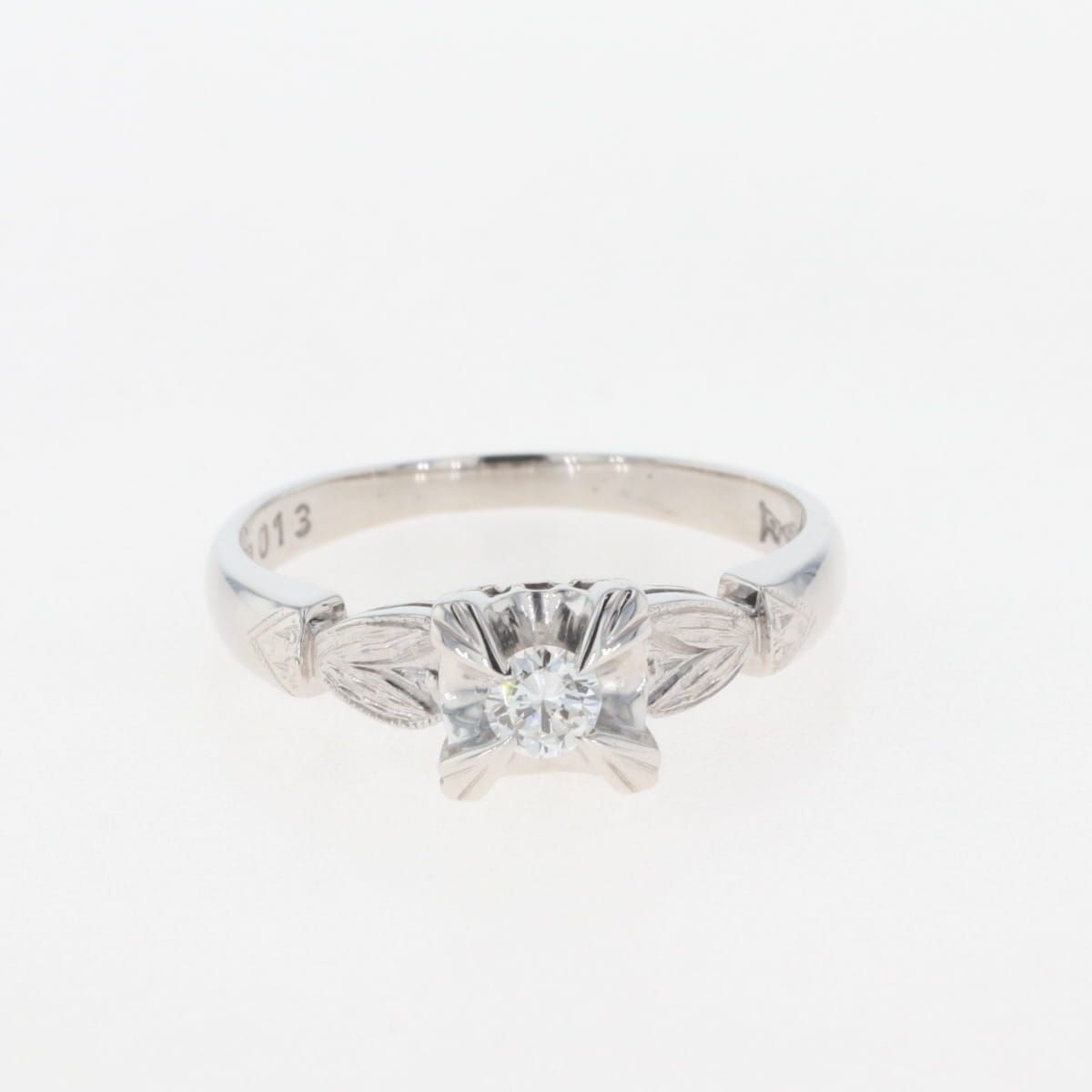 メレダイヤ デザインリング ホワイトゴールド 指輪 ダイヤモンド リング 11.5号 K14 WG 585 レディース 【中古】 - メルカリ