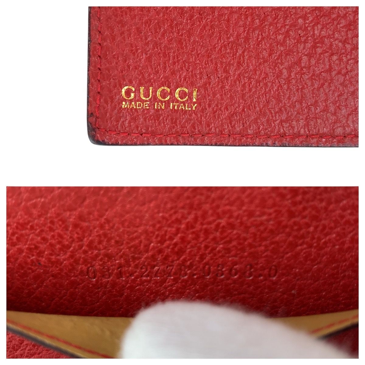レッド ゴールド金具