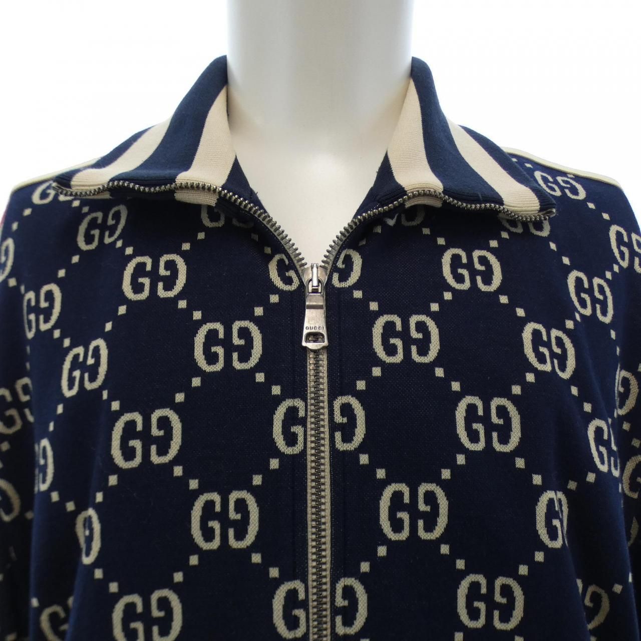 かめちゃん様用　グッチ　メンズ　ブルゾン　中古品　使用感あり GUCCI】グッチ『GGキャンバス シングルブレスト ジャケット