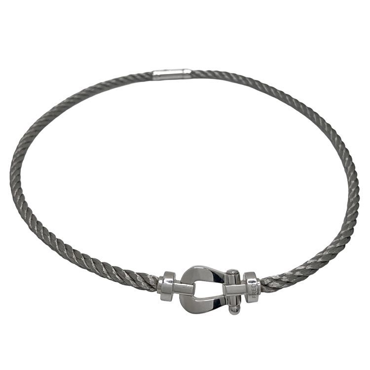 FRED フレッドフォース10ブレスレット ホワイトゴールドAu750ケーブル