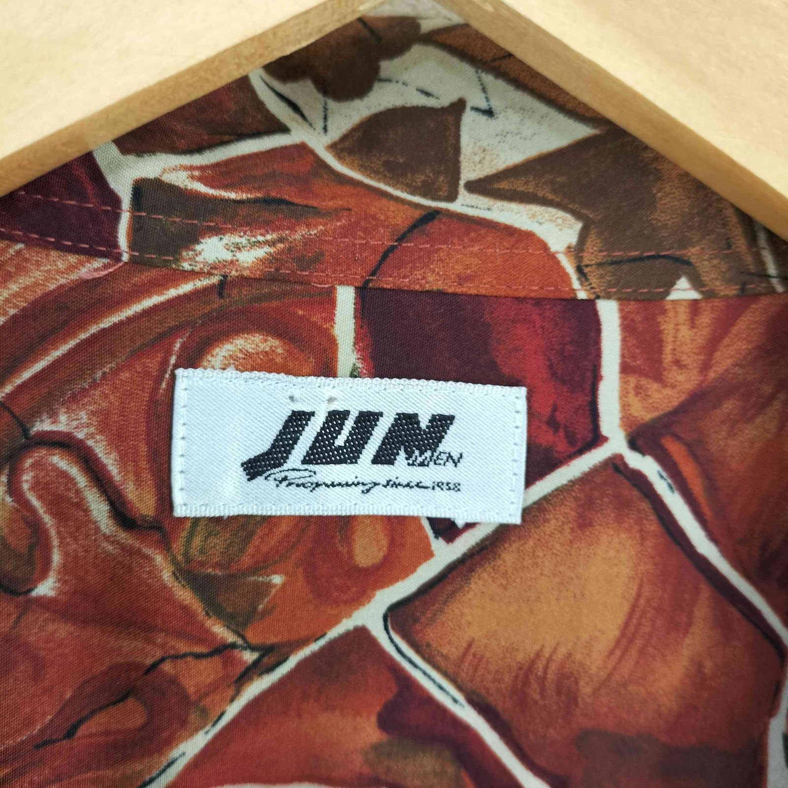 ジュンメン JUN MEN 80-90s ポリ100 オープンカラー総柄シャツ メンズ ONE SIZE 