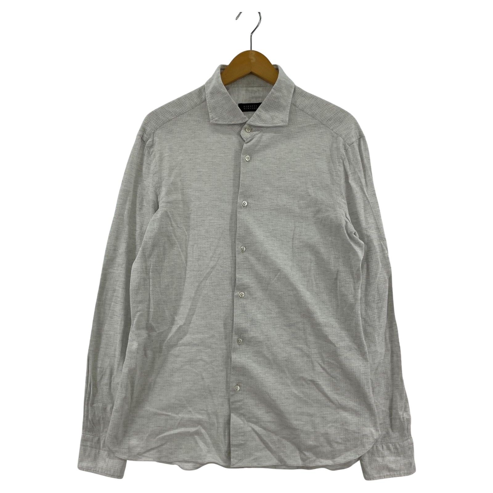 9530◆ペイズリー織柄シルバー◆シルク◆BARNEYS NEWYORK◆新品 9530◇ペイズリー織柄シルバー◇シルク◇BARNEYS NEWYORK◇新品
